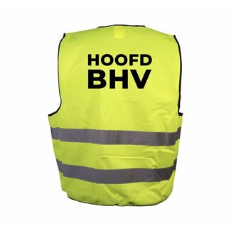 Hoofd BHV hesje geel