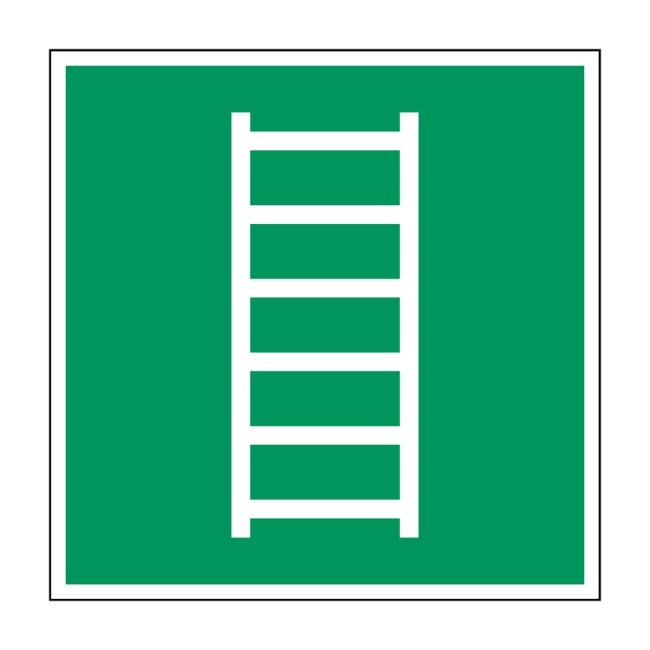 Vluchtladder pictogram