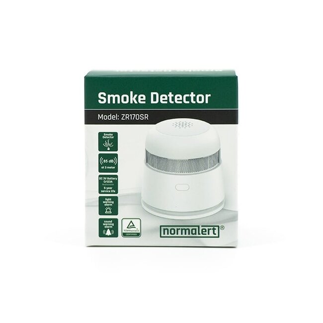 Normalert ZR170SR Mini Rookmelder connected