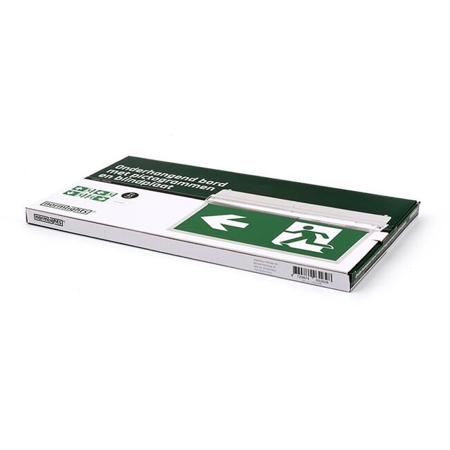 Normlights Onderhangend bord met pictogrammen