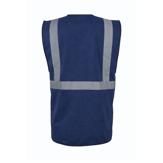 Veiligheidshesje met rits navy