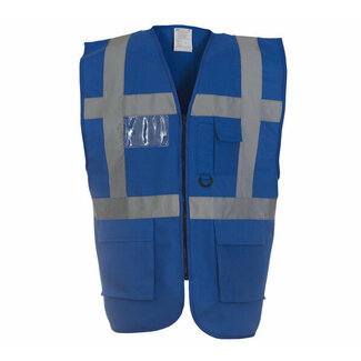 Veiligheidshesje met rits blauw