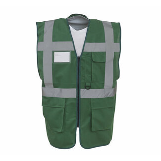 Veiligheidshesje met rits groen