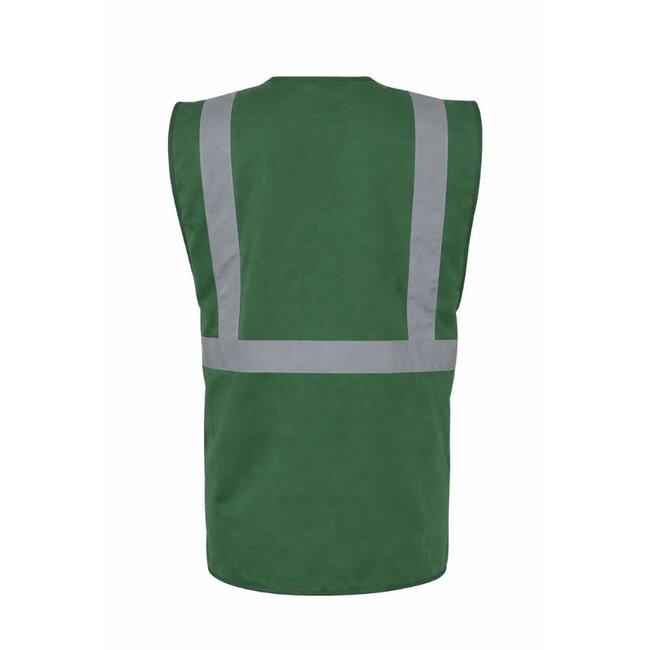 Veiligheidshesje met rits groen