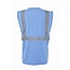 Veiligheidshesje met rits lichtblauw