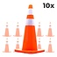 Safenorm 10-Pack Verkeerskegel 70cm Oranje - Soepel