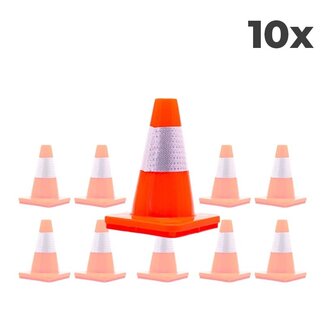 Safenorm 10-Pack Verkeerskegel 30cm Oranje - Soepel