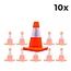 Safenorm 10-Pack Verkeerskegel 30cm Oranje - Soepel