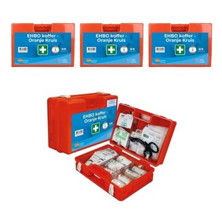ARBO centrum 3-pack EHBO koffer Oranje Kruis