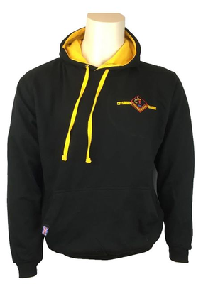 Cotswold Aquarius Black and Gold Hoody SW1 Large