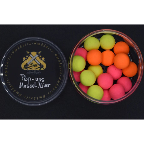 Dope Baits Muschelleber gemischt fluoro pop ups