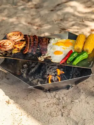 Fennek  Rejilla de la parrilla para el pozo de fuego