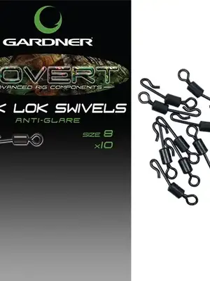 Gardner Tackle Covert Kwik lok swivel size 8 anti glare