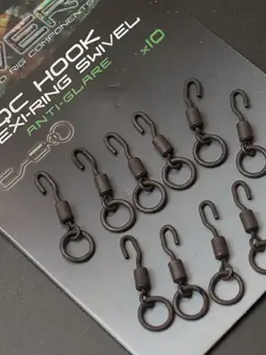 Gardner Tackle QC hook Flexi Ring swivel size 12