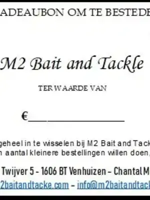 M2 Bait and Tackle Cadeaubon