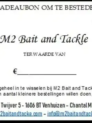 M2 Bait and Tackle Cheque regalo