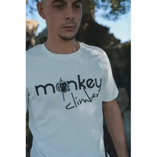 Monkey Climber Front cover shirt blanc