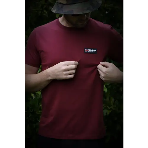 Heritage Staple burgundy t-shirt