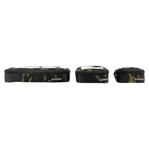 Speero Tackle Black camo Clear View Pouches Kit