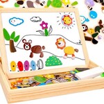 Magnetic Animals Puzzle & Chalkboard