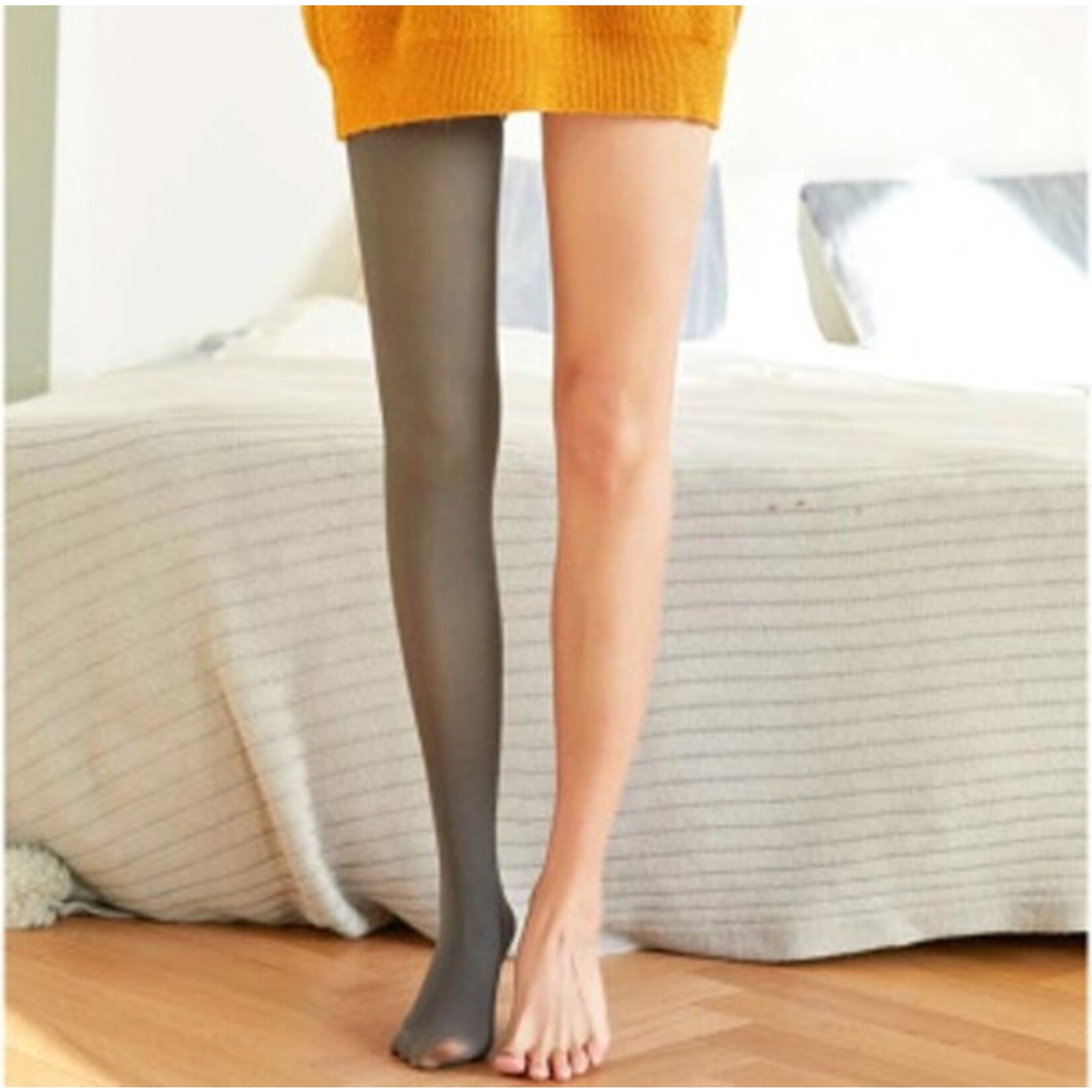 Magic Fleece Legging â€“ One Size â€“ Zwart â€“ Heerlijk Warm & Zacht