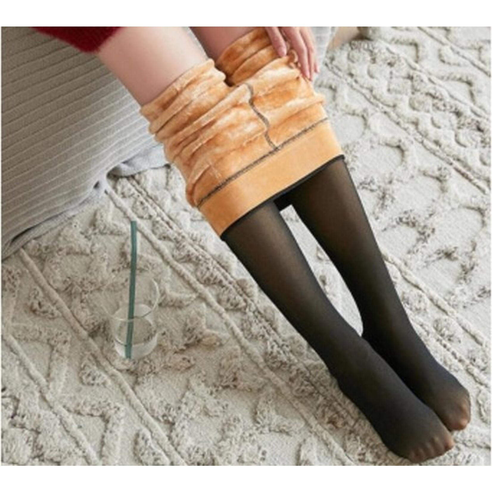 Magic Fleece Legging â€“ One Size â€“ Zwart â€“ Heerlijk Warm & Zacht