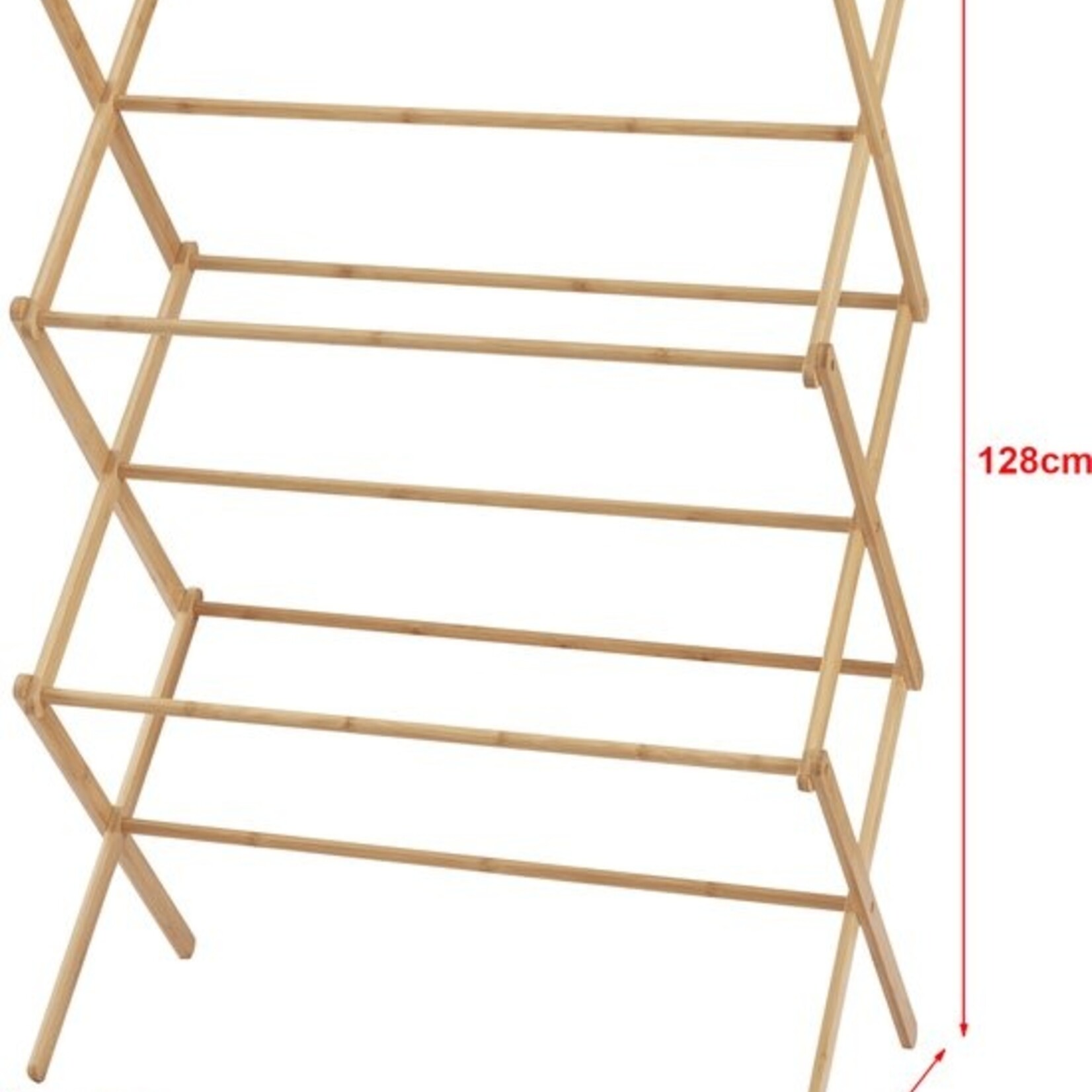 Grinau Drying rack Grinau foldable 128x72x44 cm bamboo