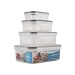 the white series Set of food containers The white series 120ml, 240ml, 500ml, 1000ml