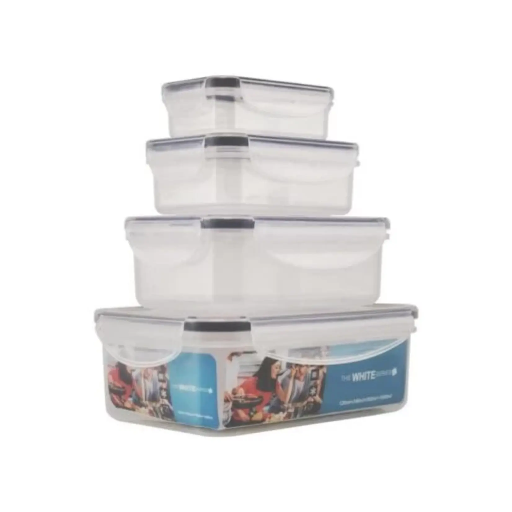 the white series Set of food containers The white series 120ml, 240ml, 500ml, 1000ml