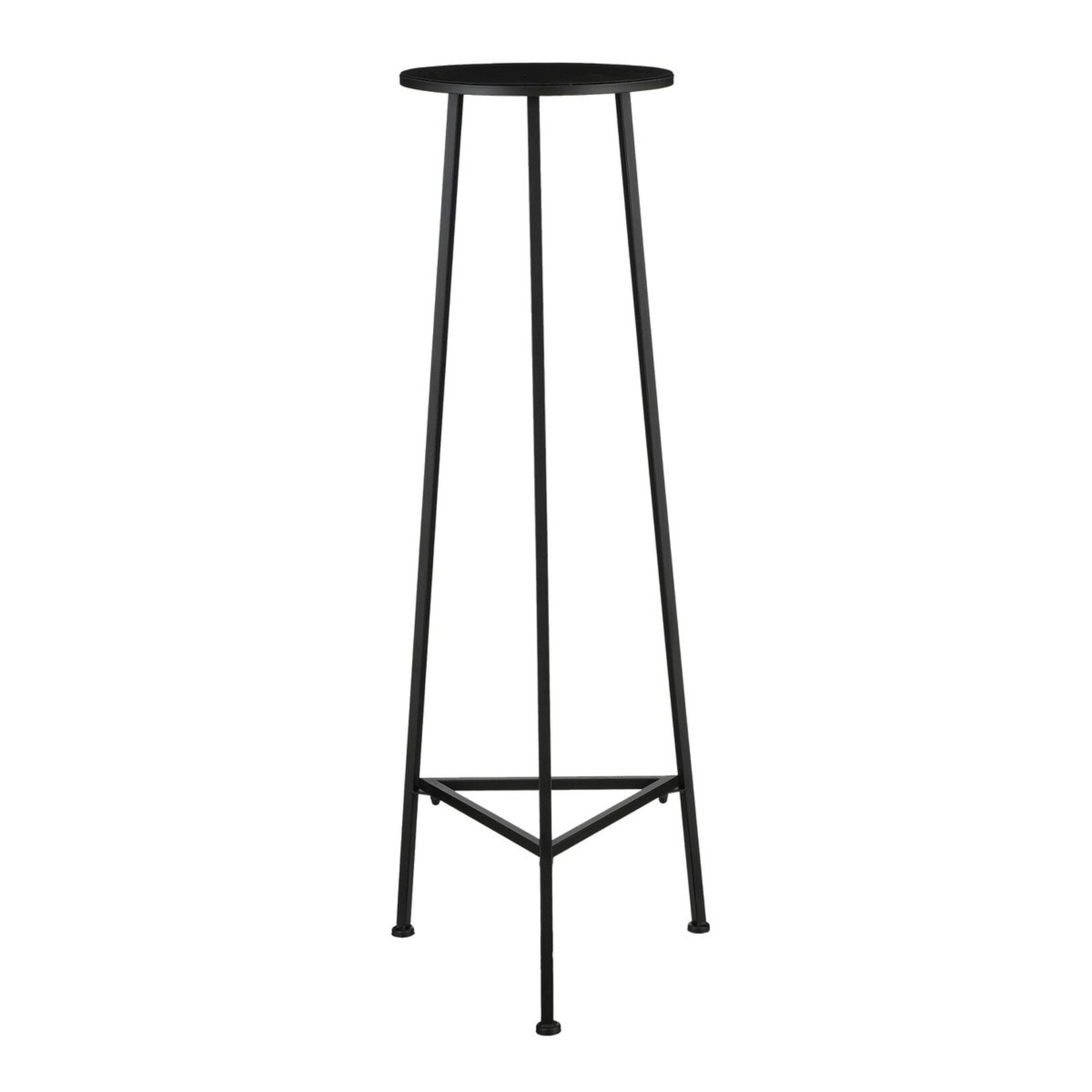 Mica Decorations Plantentafel - H120 x Ø35 cm - Metaal - Zwart