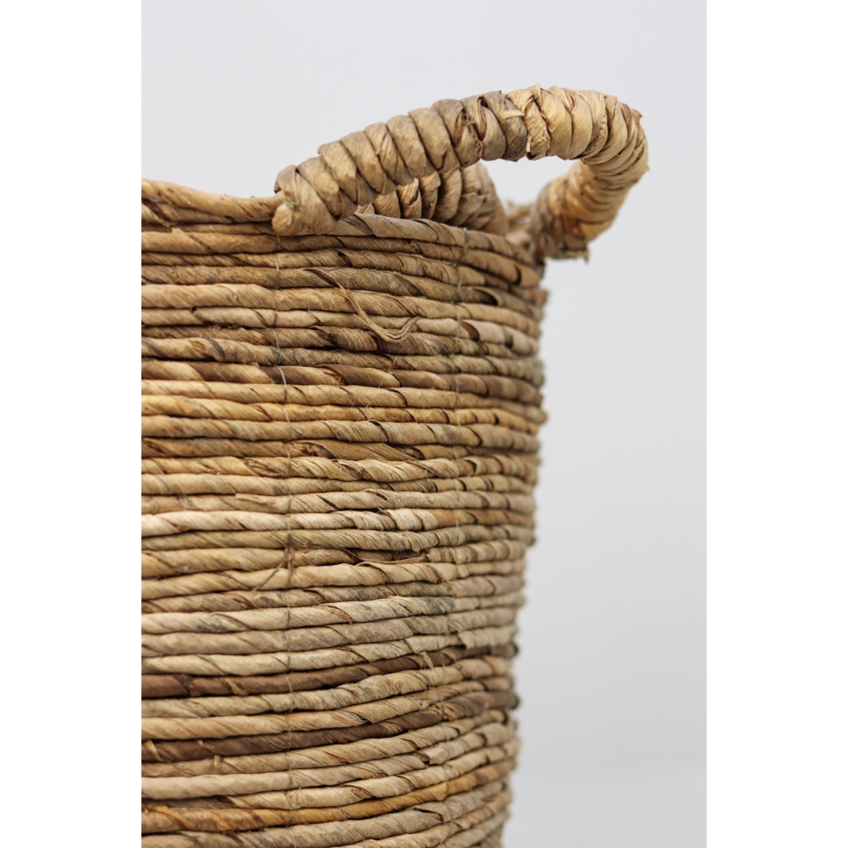 Mica Decorations 2 Delige Opbergmand Set - naturel - bananenblad
