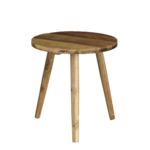 Mica Decorations Bold Bijzettafel - H36 x Ø33 cm - Gerecycled Hout - Bruin