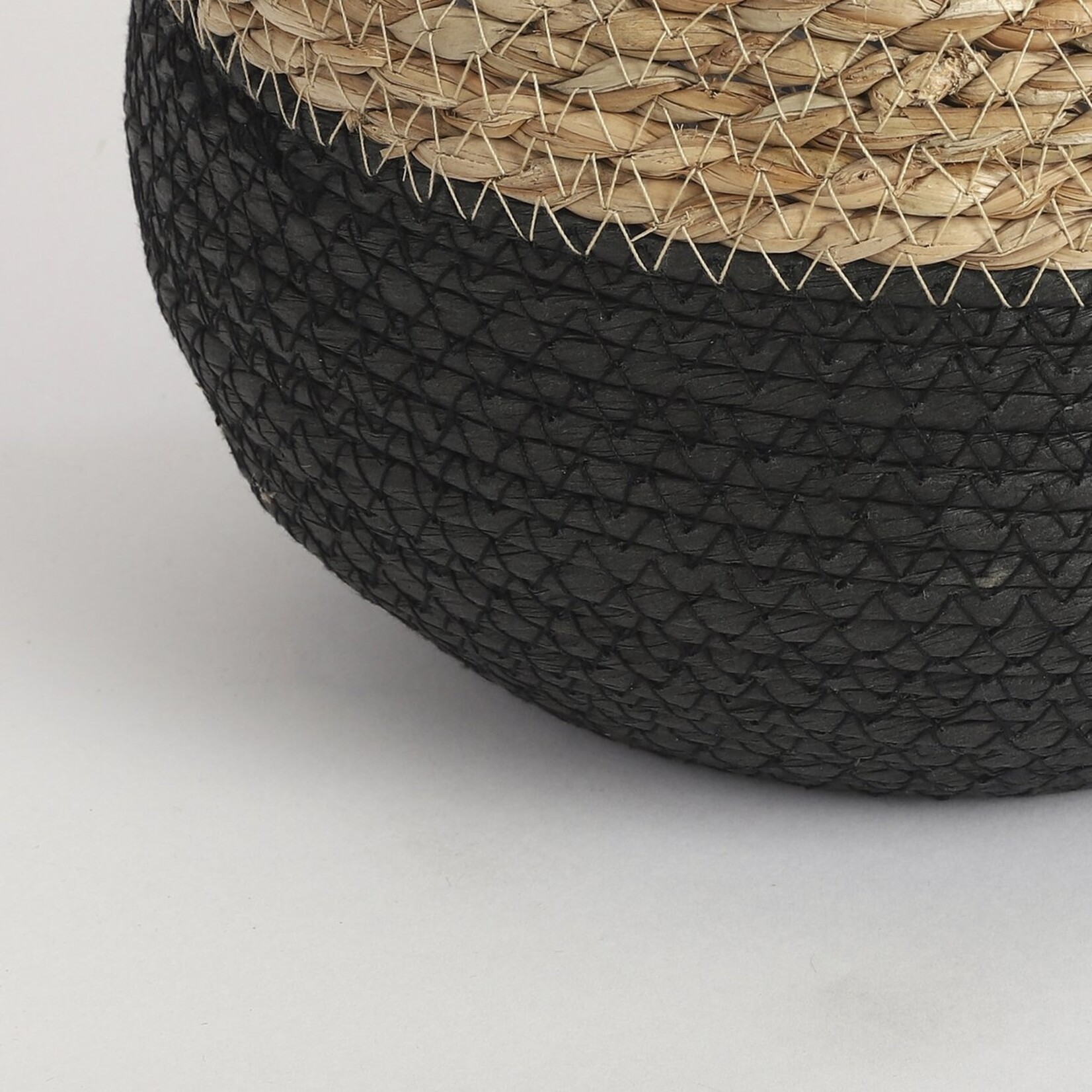Mica Decorations Jorck Plantenmand - Set van 3 - H24 x Ø26 cm - Zwart