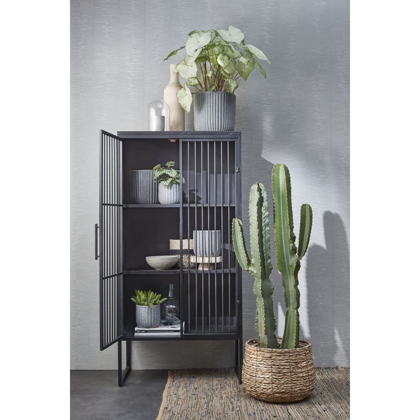 Mica Decorations Avalon Plantenmand - Set van 3 - H32 x Ø44 cm - Zeegras - Lichtbruin