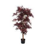 Mica Decorations Esdoorn Kunstplant - H140 x Ø80 cm - rood
