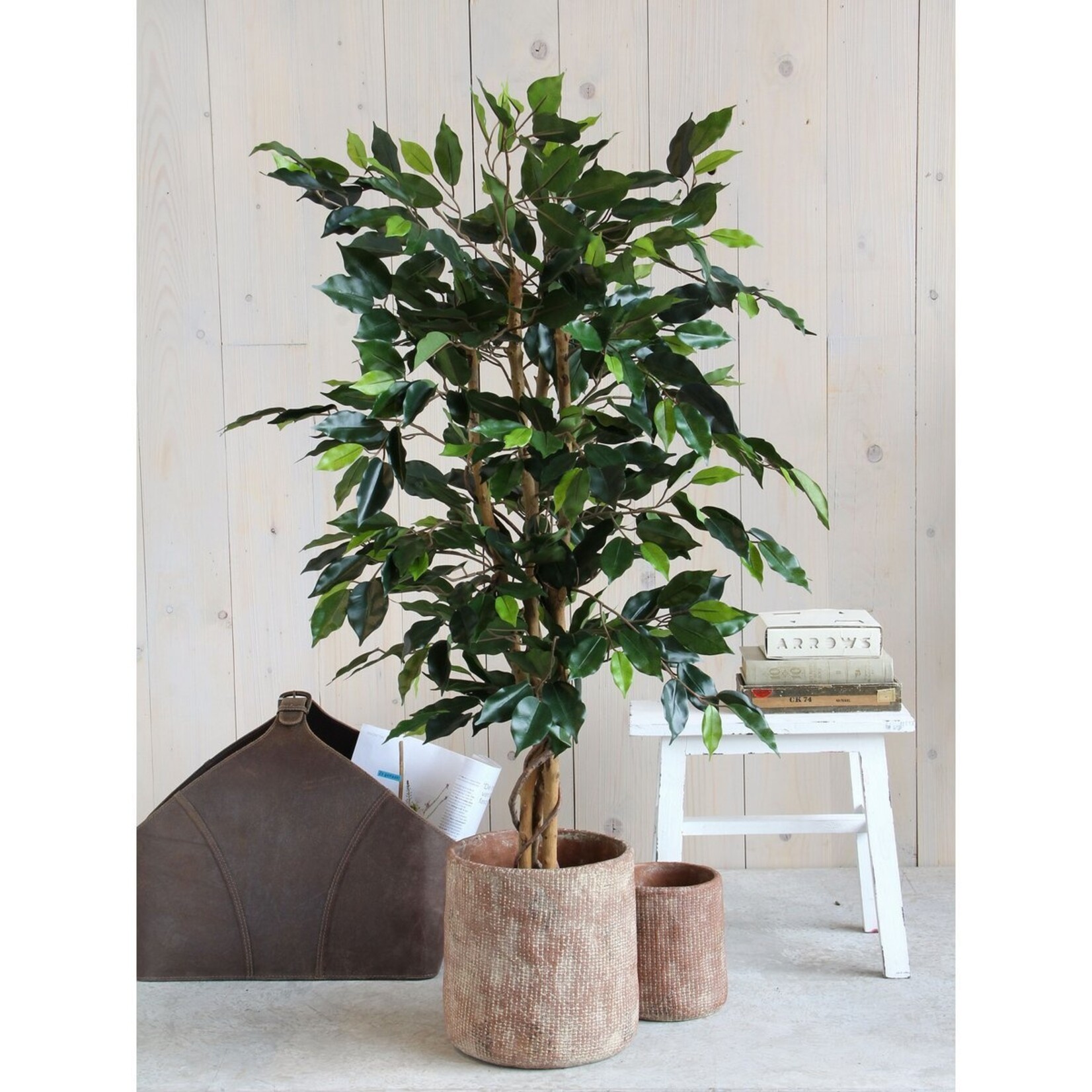 Mica Decorations Ficus Kunstplant - H110 x Ø65 cm - Groen