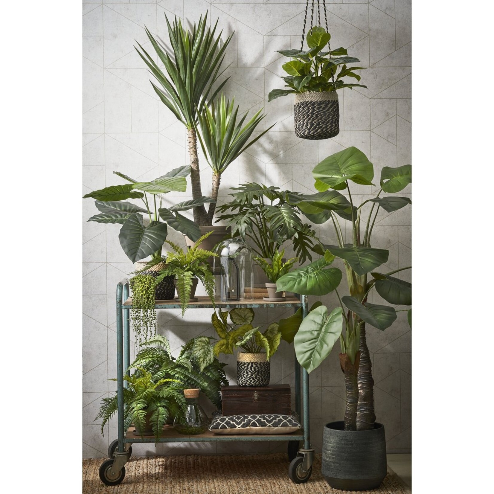 Mica Decorations Yucca Kunstplant - H120 x Ø60 cm - Groen