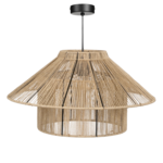 Mica Decorations Elsa Hanglamp - H28 x Ø50 cm - Jute - Lichtbruin
