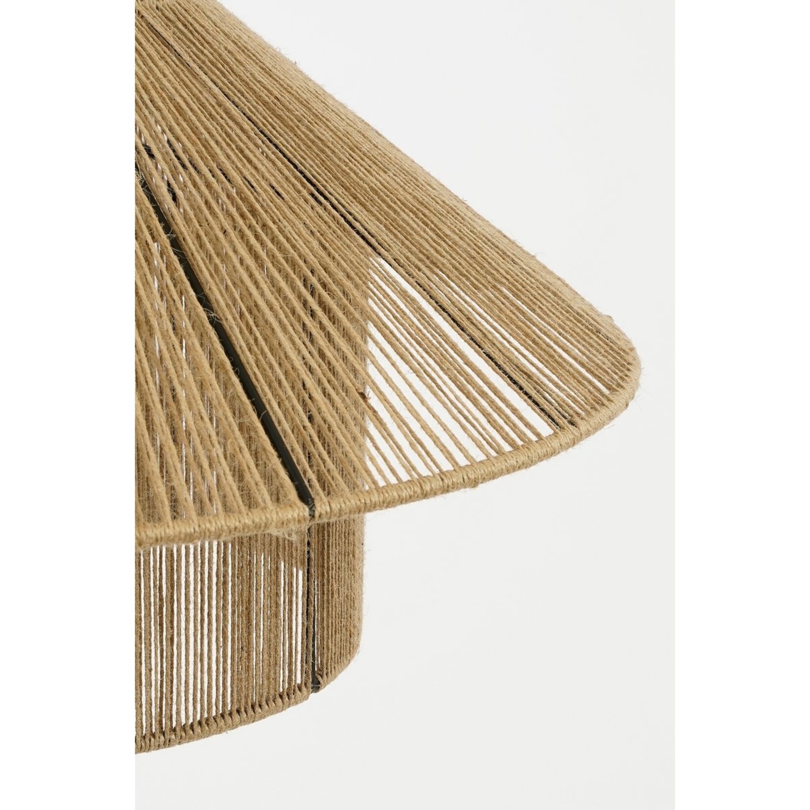Mica Decorations Elsa Hanglamp - H28 x Ø50 cm - Jute - Lichtbruin