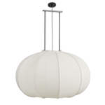 Mica Decorations Pego Hanglamp - H94 x Ø83 cm - Linnen - Off White