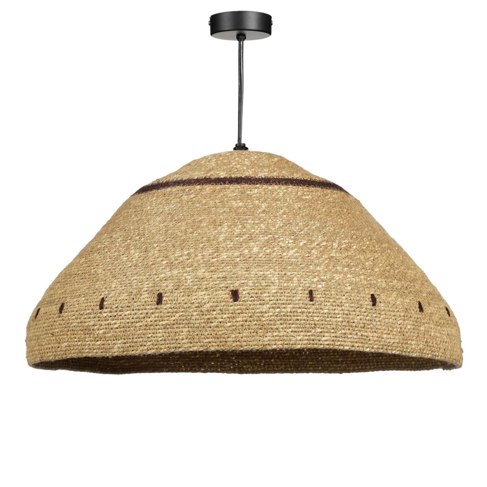 Mica Decorations Joulz Hanglamp - H22 x Ø41 cm - Jute - Lichtbruin