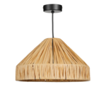 Mica Decorations Elisa Hanglamp - H18 x Ø30 cm - Raffia - Lichtbruin