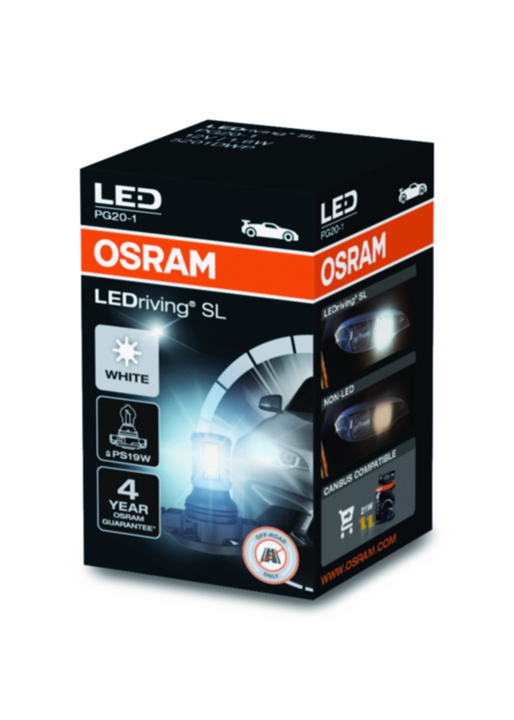 Osram LEDriving® SL ≜PS19W COOL WHITE 6000K 12V