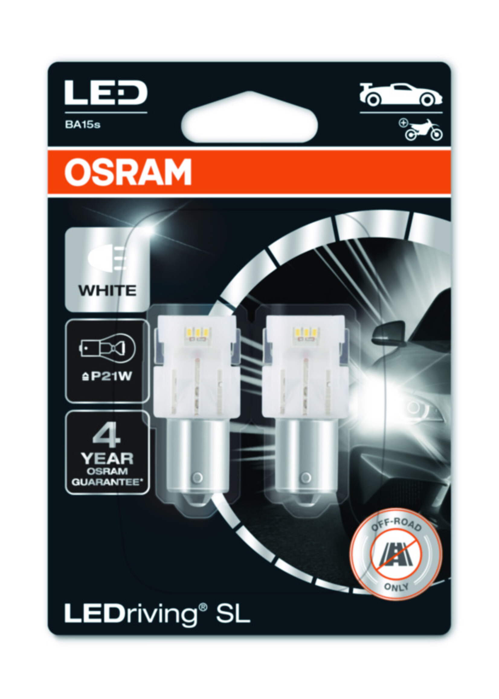 Osram LEDriving® SL ≜P21W COOL WHITE 6000K 12V BLI2