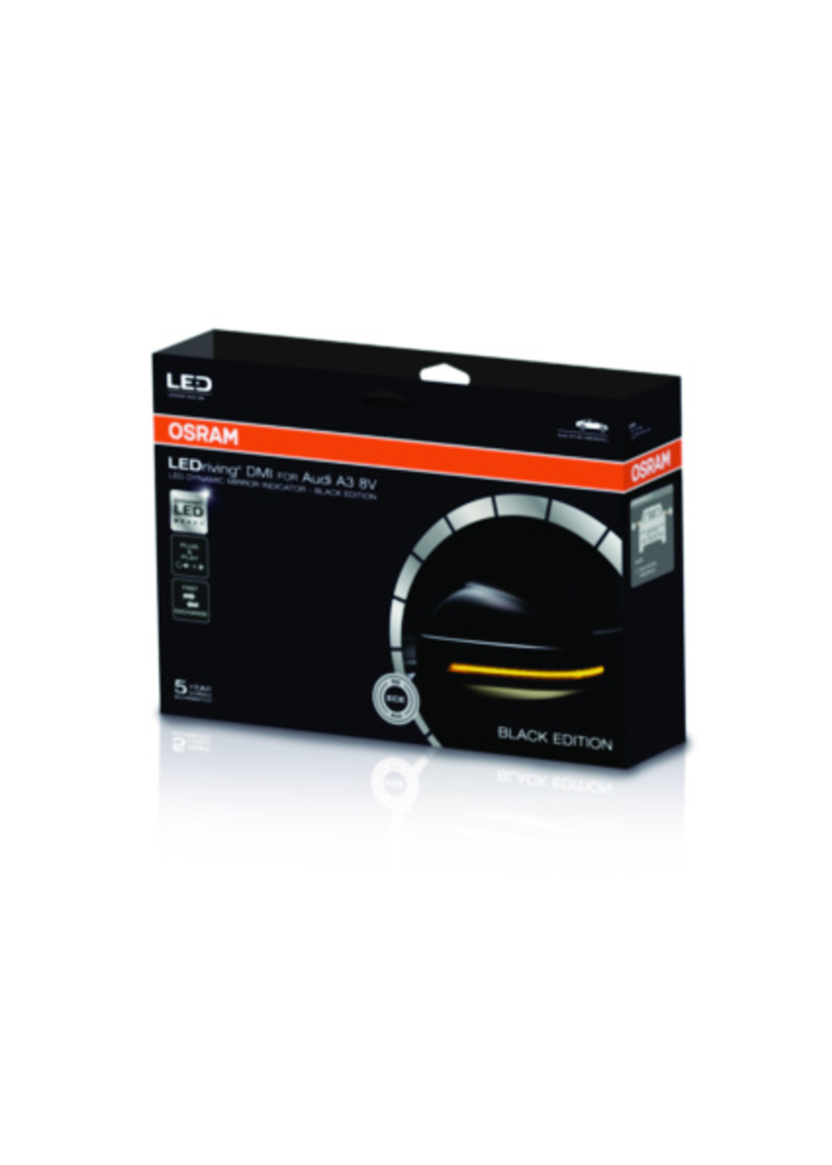 Osram LEDriving® Dynamic Mirror Indicator for Audi A3 8V - Black Edition