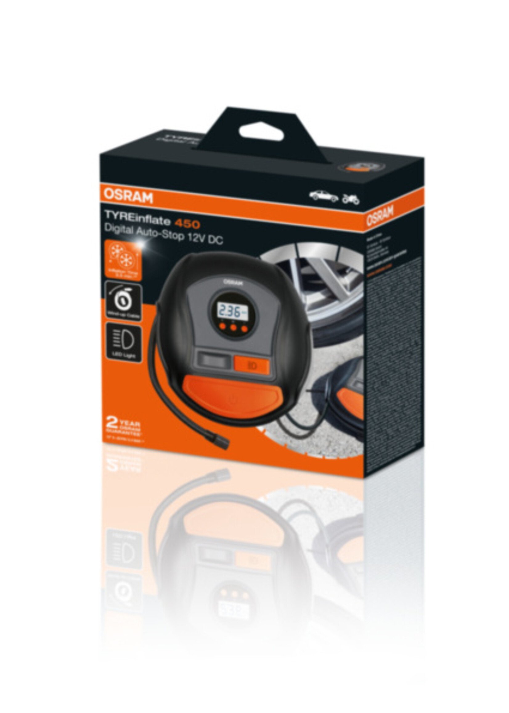 Osram TYREinflate 450 Digital with auto-stop