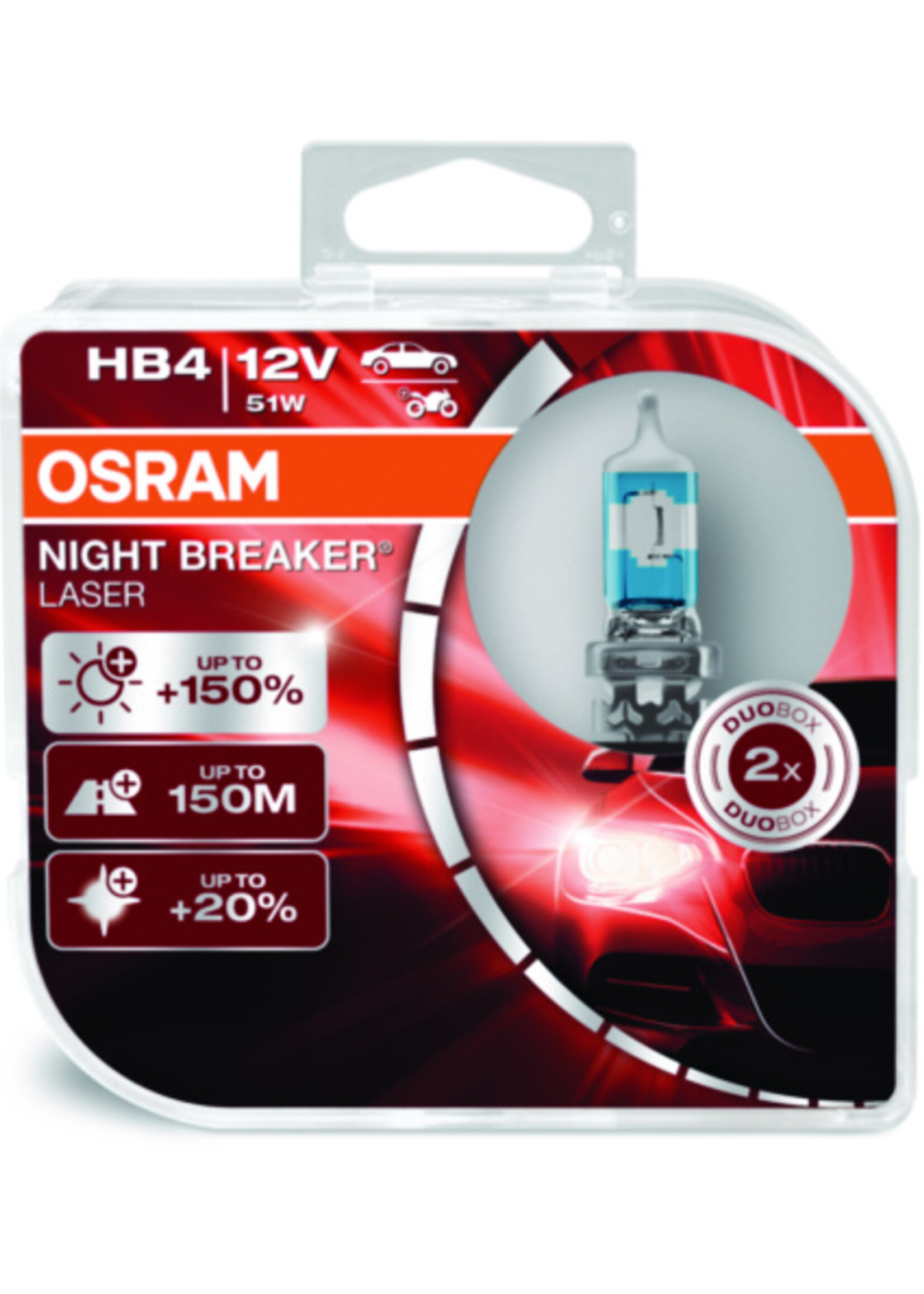 Osram NIGHT BREAKER® LASER HB4 12V DUOBOX