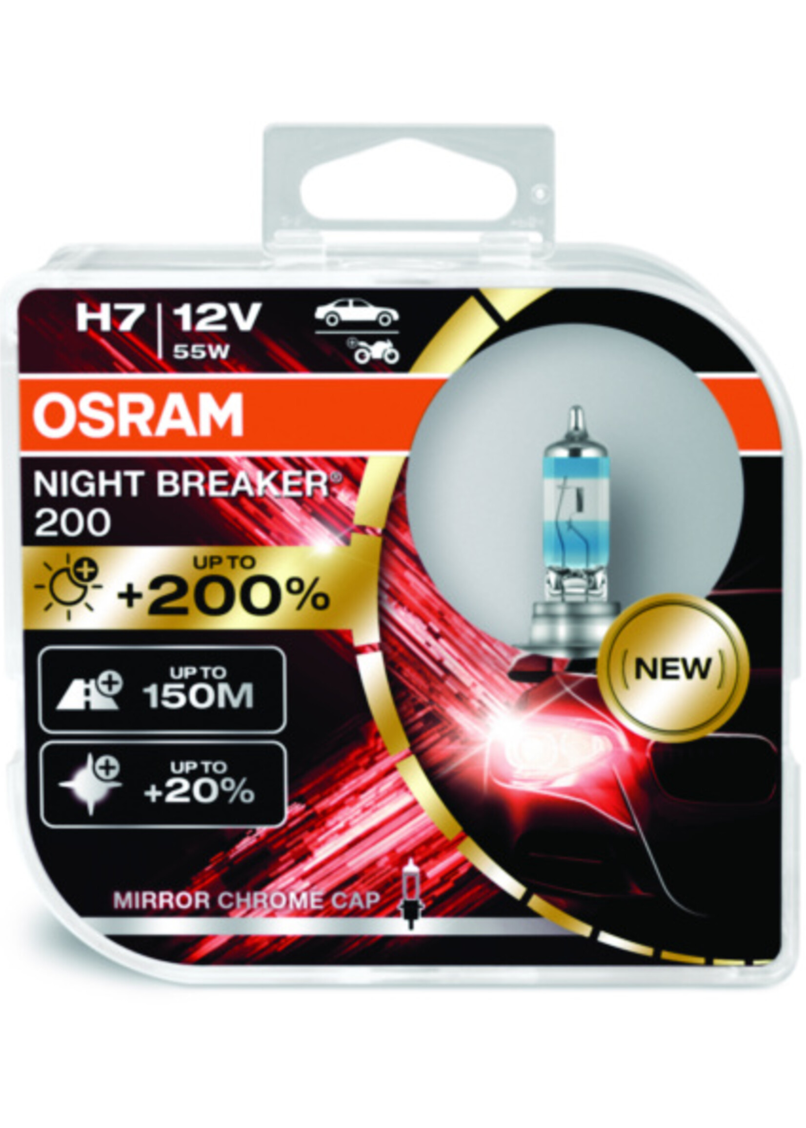 Osram NIGHT BREAKER® 200 H7 12V DUOBOX