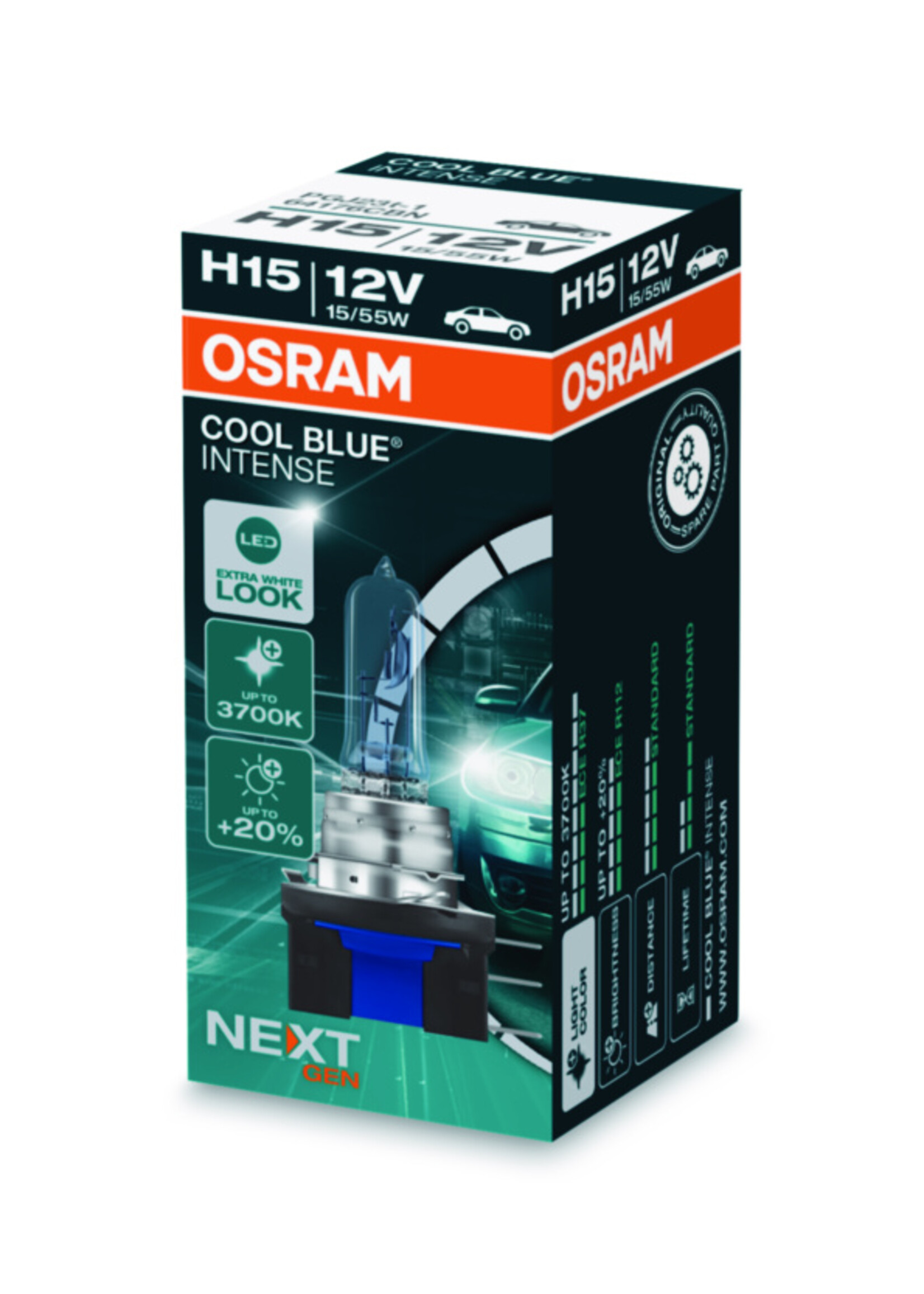 Osram COOL BLUE® INTENSE H15 12V