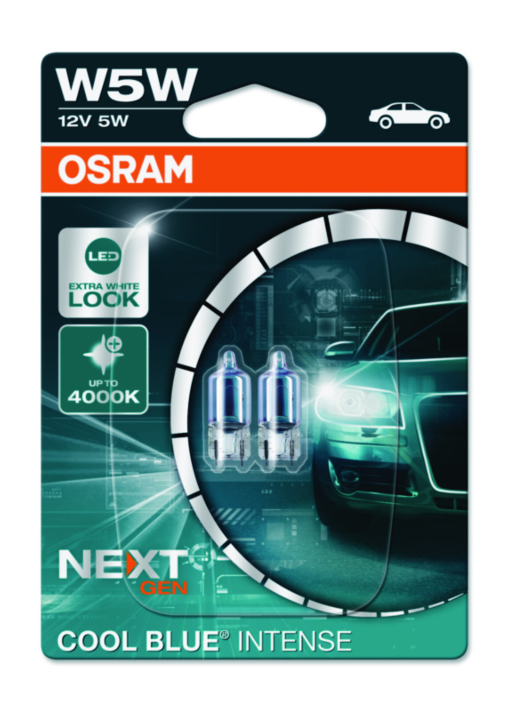 Osram COOL BLUE® INTENSE W5W 12V BLI2
